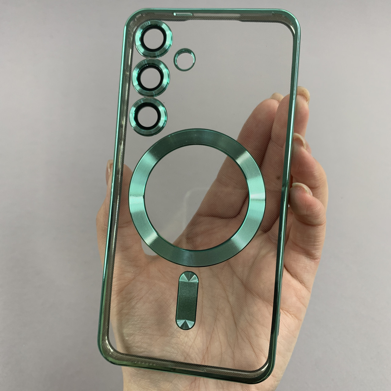 Чохол для Samsung Galaxy S24 чохол з магсейф із захистом камери на телефон самсунг с24 салатовий h3b