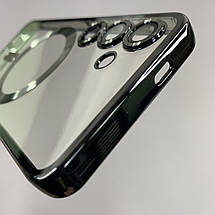 Чохол для Samsung Galaxy S24 чохол з магсейф із захистом камери на телефон самсунг с24 чорний h3b, фото 5