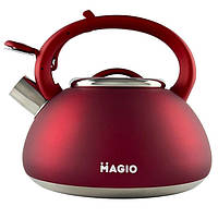 Чайник кухонный со свистком Magio MG-1193 3л Чайник со свистком нержавеющая сталь Чайник для плиты 3л