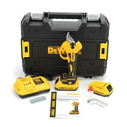 Акумуляторний секатор DeWalt DCMPP550P1 (24V, 5AH), АКБ секатор Девольт