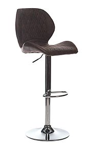 Стілець барний  B-11 штучний нубук гавана / хром ТМ Vetro Mebel