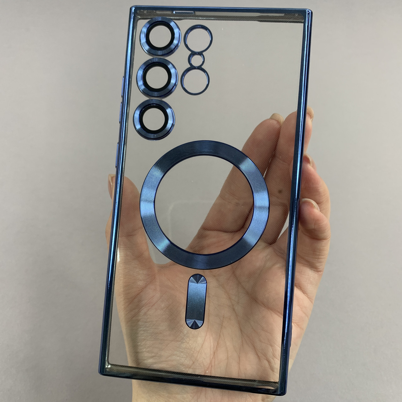 Чохол для Samsung Galaxy S24 Ultra чохол з магсейф із захистом камери на самсунг с24 ультра синій h3b