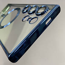 Чохол для Samsung Galaxy S24 Ultra чохол з магсейф із захистом камери на самсунг с24 ультра синій h3b, фото 5