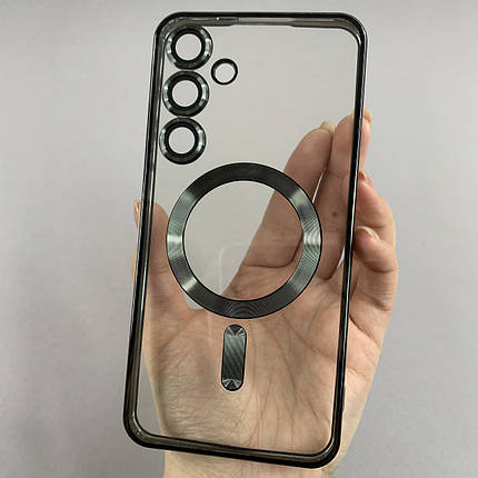 Чохол для Samsung Galaxy S24 Plus чохол з магсейф із захистом камери на самсунг с24 плюс чорний h3b, фото 1