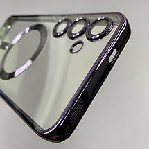 Чохол для Samsung Galaxy S24 Plus чохол з магсейф із захистом камери на самсунг с24 плюс фіолетовий h3b, фото 5