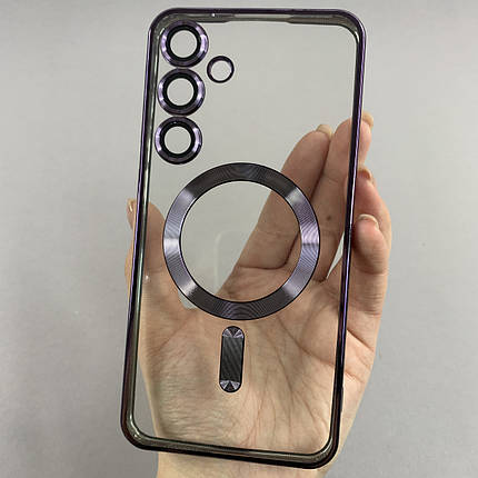 Чохол для Samsung Galaxy S24 Plus чохол з магсейф із захистом камери на самсунг с24 плюс фіолетовий h3b, фото 1