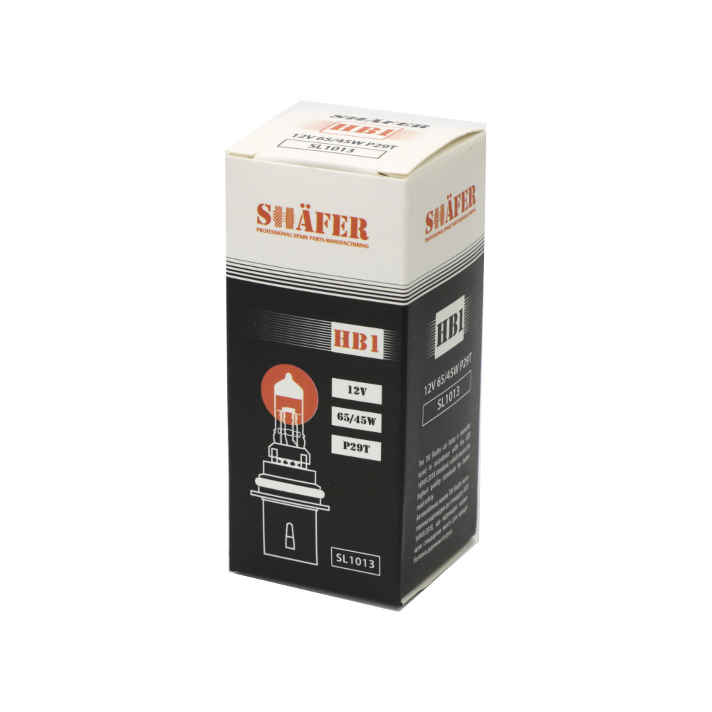 Автолампа галогенова SHAFER HB1 12 V 65/45 W P29T (картонна упаковка 1 шт.) SL1013