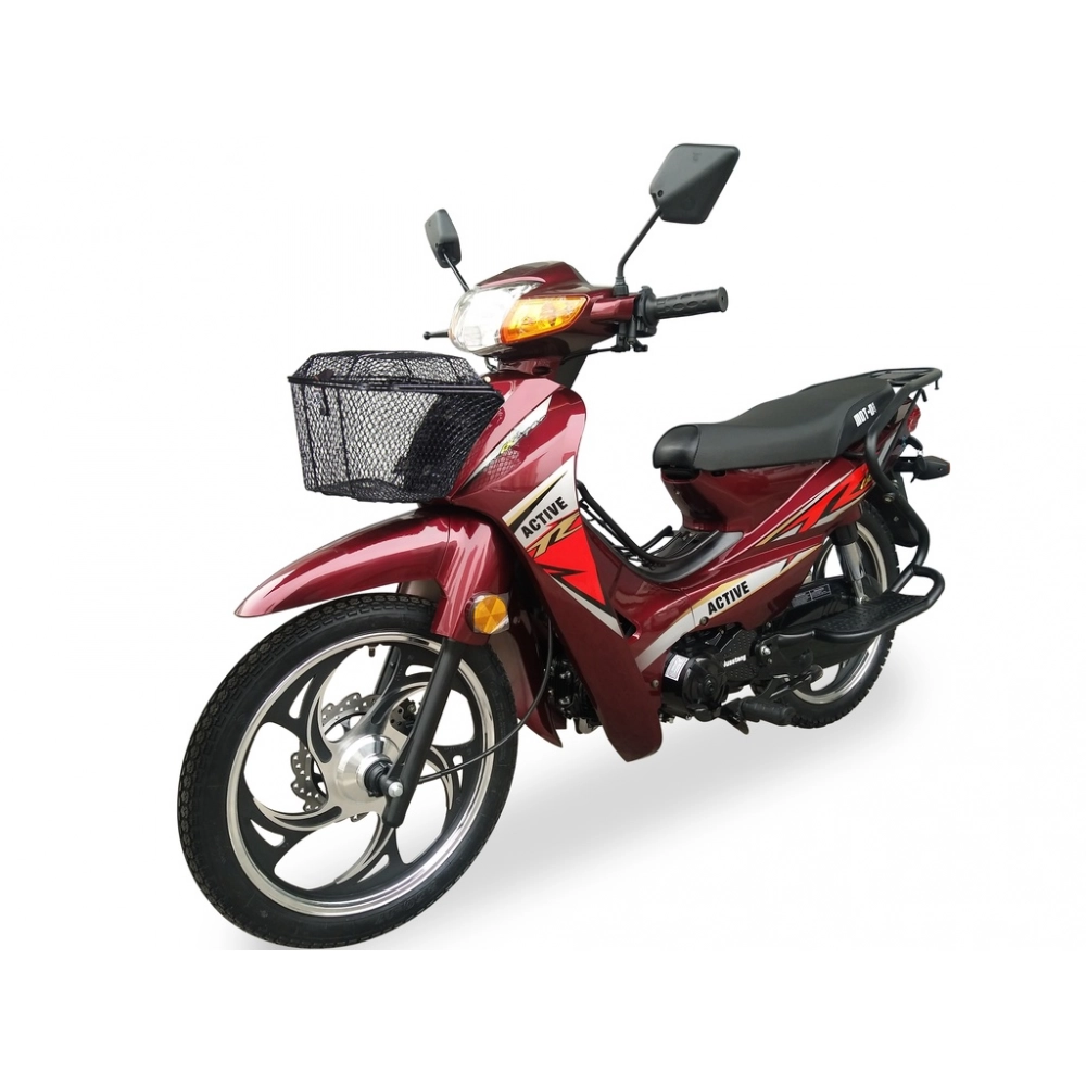 Мопед Musstang MT125-3 ACTIVE Мустанг Бордовий