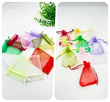 Подарункові мішечки з органзи 6,5 х8,5 см / мікс/ 10 ШТ / №35