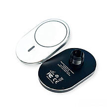 Автотримач із бездротовою зарядкою, магнітний Holder magnetic X19 Wireless Car Charger 15W MagSafe, фото 4