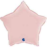 Фольгована кулька зірка Satin Pastel Pink 18" Grabo