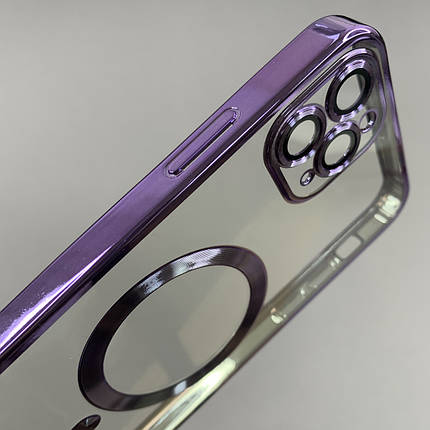 Чохол для Apple iPhone 11 Pro Max чохол із магсейф із захистом камери на телефон айфон 11 про макс бузковий h3b, фото 2