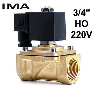 3/4 "електромагнітний клапан нормально відкритий 220V для води газу масла