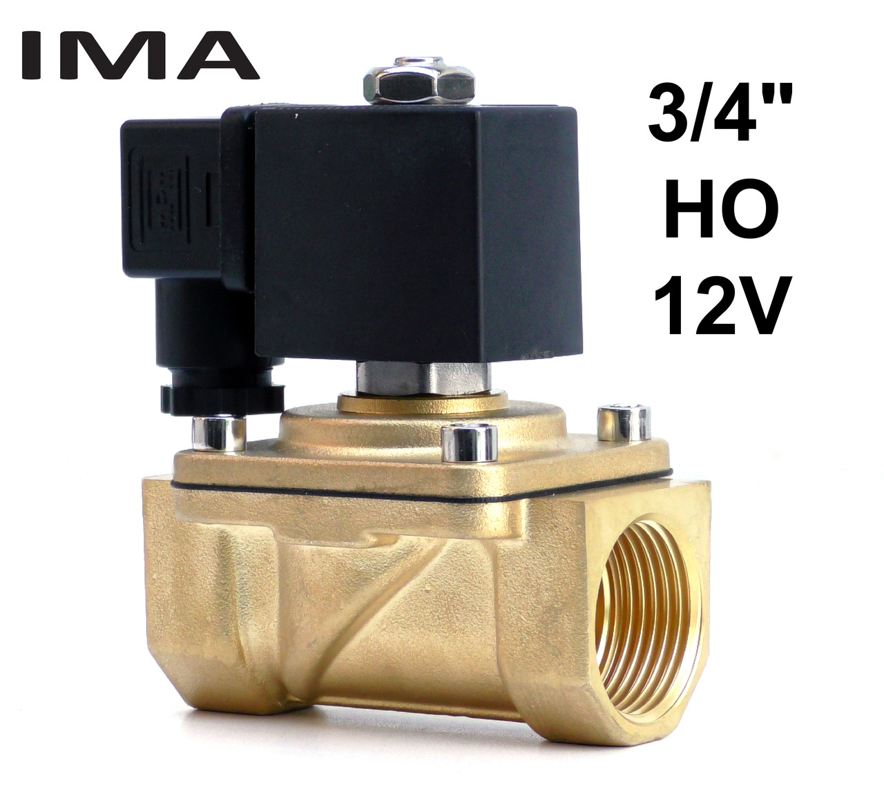 3/4 дюйми електромагнітний клапан нормально відкритий 12V для води газу масла