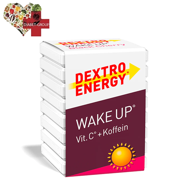 Dextro Energy Wake Up — швидка глюкоза зі смаком вишні та кофеїну