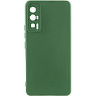 Чохол Silicone Cover Lakshmi Full Camera (A) для Xiaomi Poco F5 Pro Зелений / Dark green, Full camera