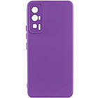Чохол Silicone Cover Lakshmi Full Camera (A) для Xiaomi Poco F5 Pro Фіолетовий / Purple, Full camera
