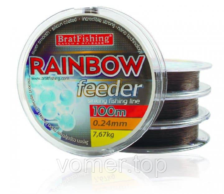 Волосінь RAINBOW FEEDER 100м 0,28мм