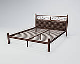 Двоспальне ліжко Tenero Диасция 180х200 см металева з м'яким узголів'ям, фото 10