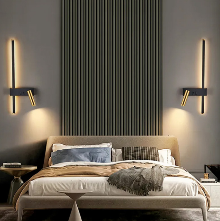 Лінійне бра  VOGUE зі спотом справа  WB 10/2 R BK або  зліва WB 10/2 L BK, фото 1