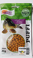 Воздушное тесто Grizzly Baits Puffi Vanilla (Ваниль) 8мм 30г