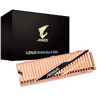 SSD 1Tb Gigabyte AORUS M.2 2280 NVMe Gen4 PCIe 4.0 x4 3D NAND TLC (GP-ASM2NE6100TTTD)