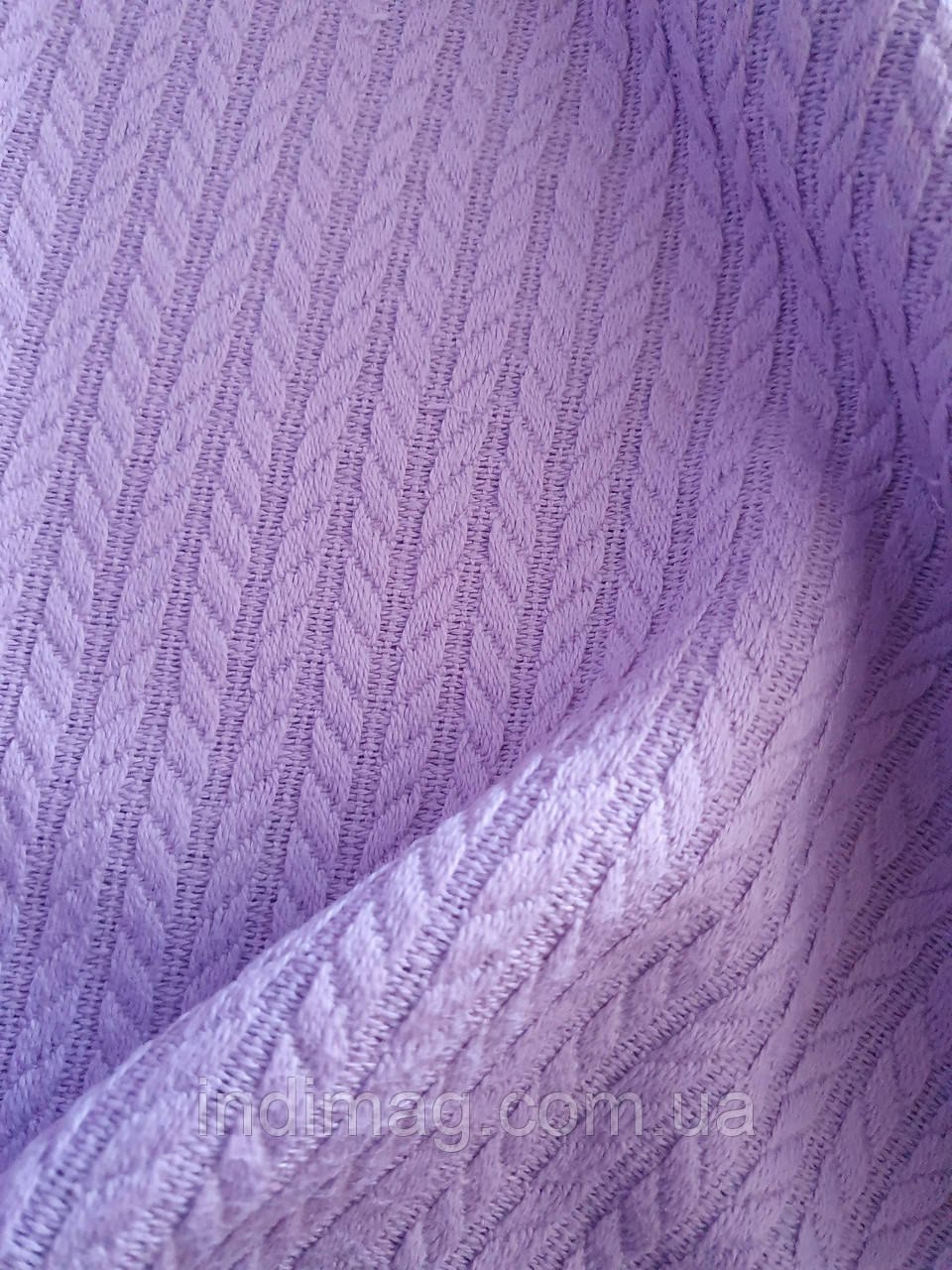 Бавовняне полотно косичка лілова, фото 1