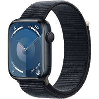 Apple Watch 9 45mm Midnight Aluminum Case with Midnight Sport Loop (MR9C3)