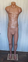Манекен мужской телесного цвета на подставке без головы Б/У