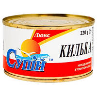 Килька неразобрана в томатном соусе ТМ Супій 220 г