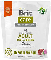 Корм для собак мелких пород Brit Care Adult Small Breed Lamb гипоаллергенный с ягненком 1 кг