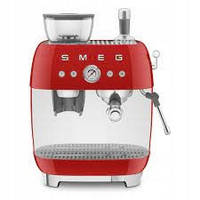 Smeg EGF03RDEU Flask Espresso Machine with Grinder Red + COFFEE