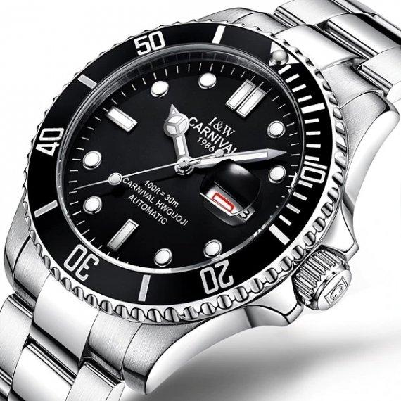 Чоловічий наручний годинник Carnival Patent (Сріблястий), фото 1