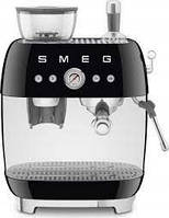 Smeg EGF03BLEU Flask Espresso Machine with Mlin Black + COFFEE