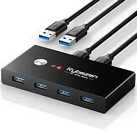 KVM-переключатель RYBOZEN 4-портовый USB