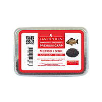 Pellets HARPOON PREMIUM CARP FLAT METOD 2мм 400г BLACK HALIBUT