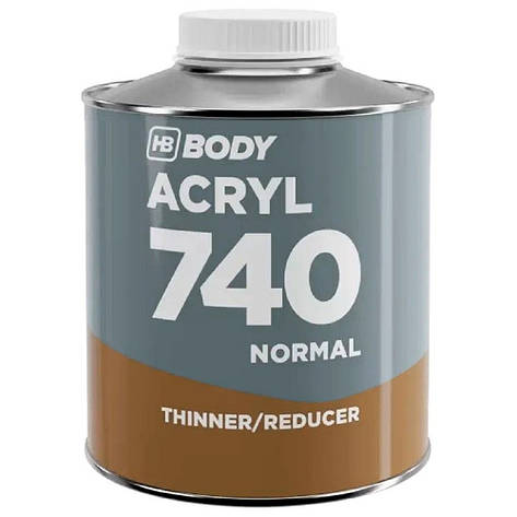 Акриловий розчинник стандартний Body 740 Normal Acryl Thinner 500мл, фото 2