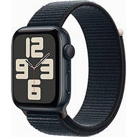 Apple Watch SE 2 44mm Midnight Aluminum Case with Midnight Sport Loop (MREA3)