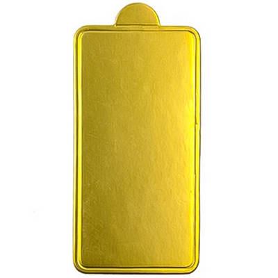 Підкладка для тістечок прямокутна Золота 10х7см