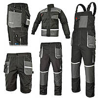 Спецодежда роба комплект рабочий, костюм защитный куртка, шорты,полукомбинезон и штаны спецовка мужская польша