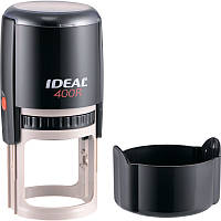 Оснастка для печаток з кришкою (кругла, 40мм, чорна) Ideal 400R