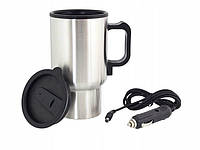 Автомобильная термочашка Electric Mug с подогревом 400 мл Серебристый (EM535) EM, код: 1388114