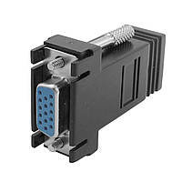 Перехідник VGA 15F --> RJ45 F (CAT5, CAT6) (B00354)