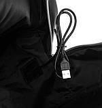 Дорожній рюкзак PETERSON BPP-08-BLACK з портом USB для заряджання, фото 4
