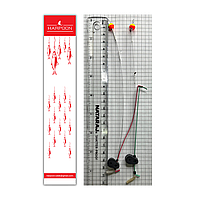 Боковий кивок HARPOON літній КАРАСЬ 2шт 0,4-1,0г Червоний/ 0,4-1,5г Зелений №3