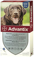 Капли Адвантикс от блох и клещей для собак свыше 25 кг 1уп.( 4 пипетки) Bayer Advantix