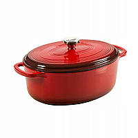 Сковорода чавунна червона емальована 6,6л Lodge