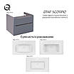 Тумба підвісна Qtap Scorpio 800х585х500 GRAPHITE QT1474TPВ802NG, фото 10