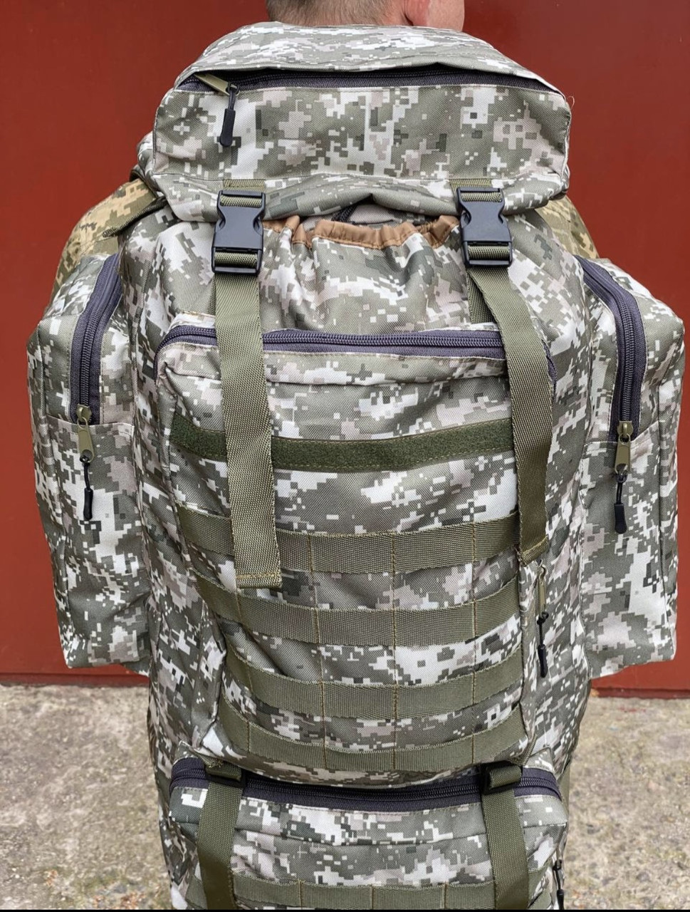 Рюкзак пиксель 100 л кордура, рюкзак военный, рюкзак тактический - фото 2 - id-p2129808732