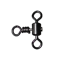 Вертлюг ПОТРІЙНИЙ BratFishing СROSS-LINE Rolling Swivel 10шт 43кг №2 (10шт в уп)